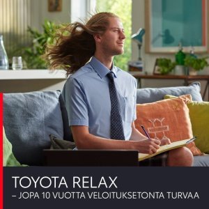 TOYOTA RELAX – RENTOJA KILOMETREJÄ. Kun huollatat autosi huoltovälin mukaisesti meillä, saat aina 12 kk:n maksuttoman turvan. Tu...