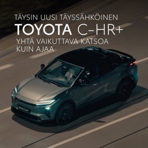 Täysin uusi täyssähköinen Toyota C-HR+ on yhdistelmä tyyliä ja tehoa: coupémaiset linjat kohtaavat erinomaisen ajettavuuden, vai...