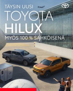Legendaarinen lujuus ja luotettavuus kohtaa uuden aikakauden: ikoninen Toyota Hilux on nyt saatavana täyssähköisenä sekä diesel-...