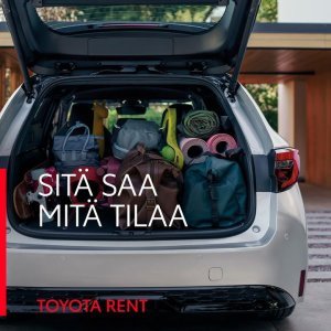 Toyota Rent – vuokraa hyvin varusteltu, taloudellinen ja aina luotettava Toyota ilman kilometrirajoituksia