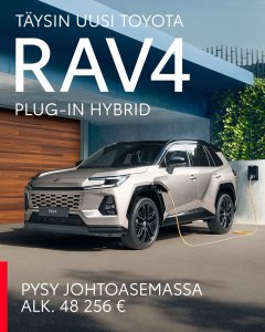 Täysin uusi RAV4 Plug-In Hybrid on täällä, entistäkin edistyksellisempänä. Vakuutu entistä suuremmasta vetomassasta, inn...