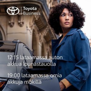 Toyota Business -mallistosta löydät juuri sinulle sopivan työsuhdeauton. Tervetuloa tutustumaan laajaan mallistoomme.