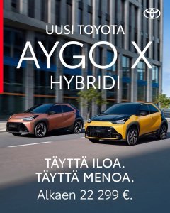 Uusi Aygo X on nyt täyshybridi. Ketterä kaupunkiauto on nyt entistäkin hauskempi, taloudellisempi* ja tyyliltään sähäkäm...